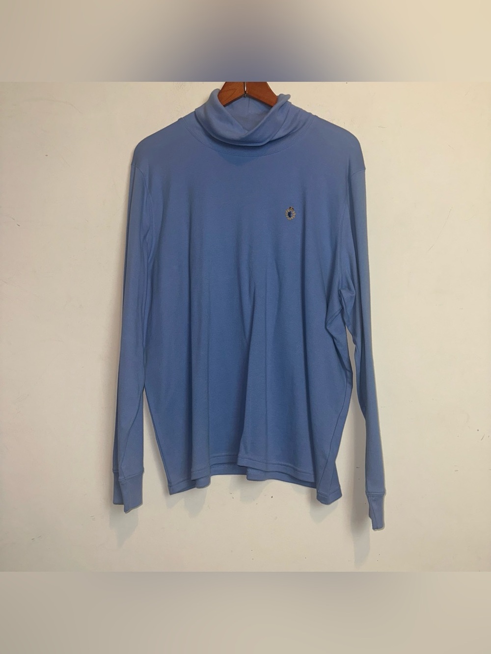 Vintage Lauren Ralph Lauren Crest Turtleneck Women’s 2X Blue Academia University